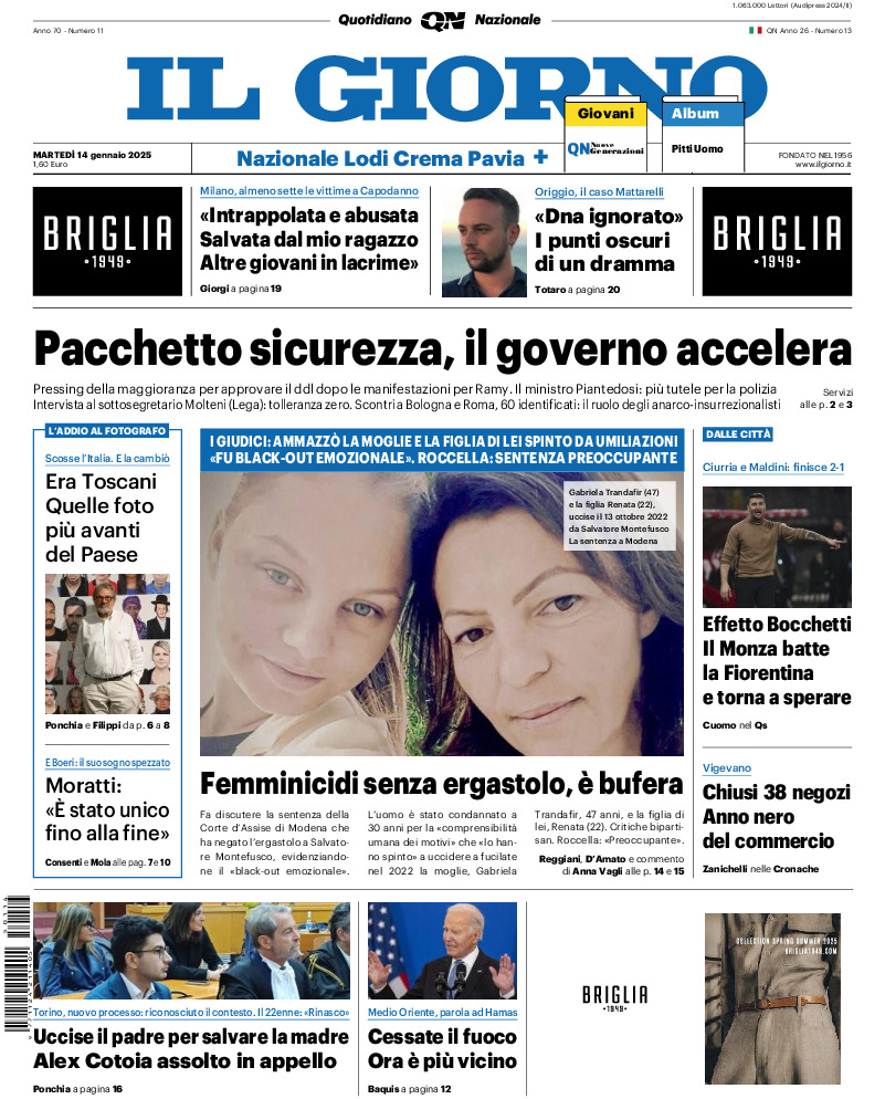 Prima-pagina-il giorno-edizione-di-oggi-20250114